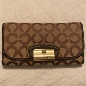Coach brown wallet